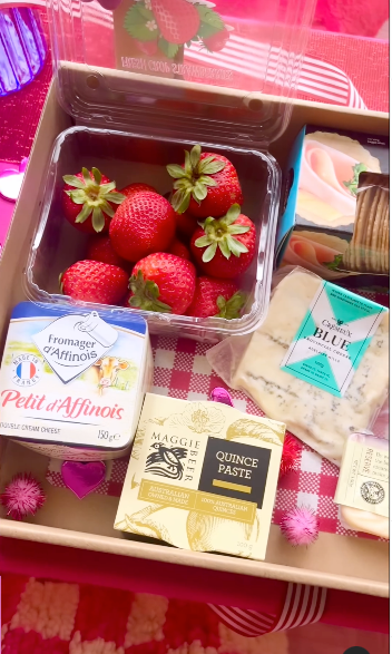 Strawberry fields. Cheese grazing board for  2 -4 people. $80